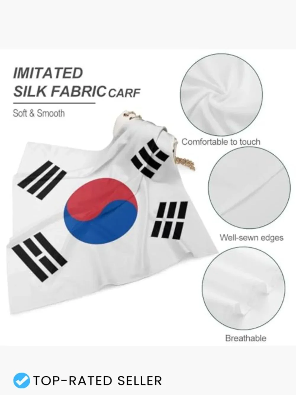Silk Square Scarf for Women Versatile Headscarf Wrap Hair Scarf Neck Scarf